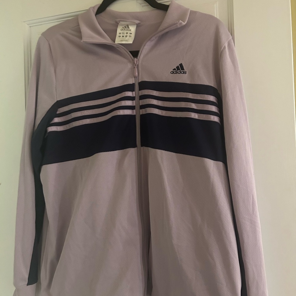 Adidas Women’s Large Lavender and Black Jacket